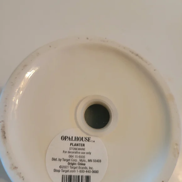 Opalhouse Blue Polka Dot Face Ceramic Vase - Picture 8 of 8